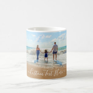 Benutzerdefiniertes Foto und Text - Eigenes Design Kaffeetasse