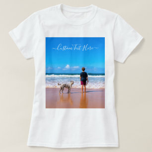 Benutzerdefiniertes Foto und Text - Eigenes Design T-Shirt