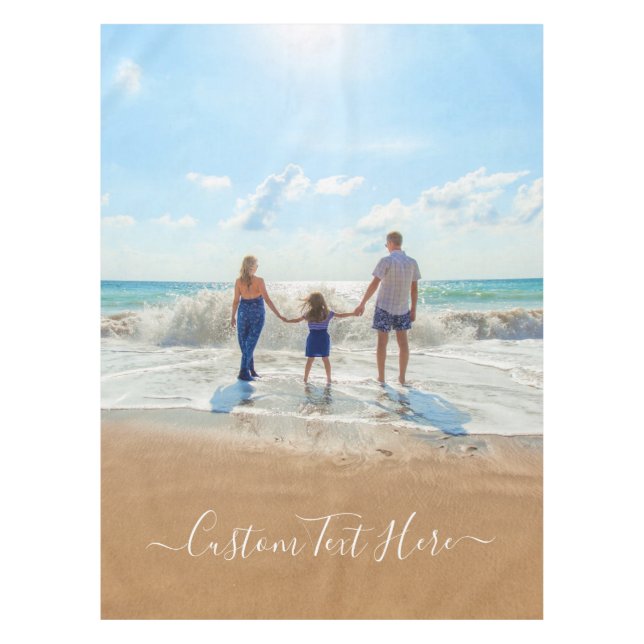 Benutzerdefiniertes Foto und Text - Eigenes Design Tischdecke (Vorderseite)