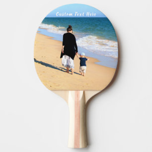 Benutzerdefiniertes Foto und Text - Eigenes Design Tischtennis Schläger
