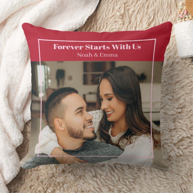 Benutzerdefiniertes Foto- und Text-Geschenk mit Ro Kissen (Decke)