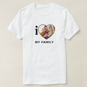 Benutzerdefiniertes Foto und Text "I Heart" T-Shirt