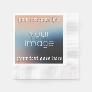 Benutzerdefiniertes Foto und Text Kirche – Religiö Serviette