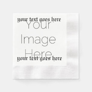 Benutzerdefiniertes Foto und Text Kirche – Religiö Serviette