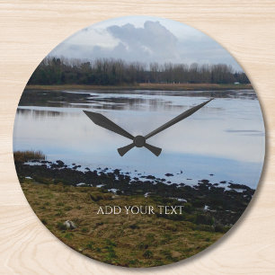 Benutzerdefiniertes Foto und Text personalisierte Große Wanduhr