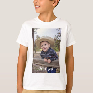 Benutzerdefiniertes Foto und Text. T-Shirt