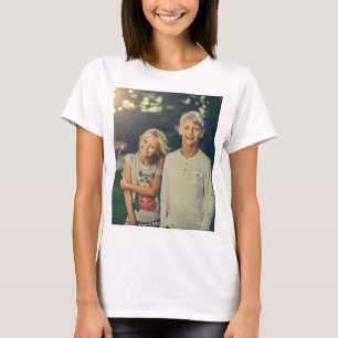 Benutzerdefiniertes Foto und Text T-Shirt