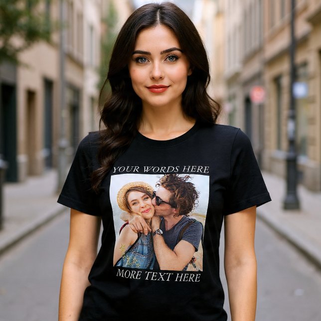 Benutzerdefiniertes Foto und Text Tri-Blend Shirt (Von Creator hochgeladen)