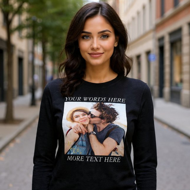Benutzerdefiniertes Foto und Text Tri-Blend Shirt (Von Creator hochgeladen)