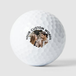 Benutzerdefiniertes Foto- und Textpassage für Golf Golfball