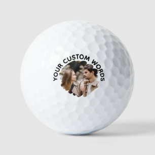 Benutzerdefiniertes Foto- und Textpassage für Golf Golfball