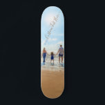 Benutzerdefiniertes Foto- und Textskateboard - Ihr Skateboard<br><div class="desc">Benutzerdefiniertes Foto und Text - Einzigartiges Design - Personalisierte Familie / Freunde oder Persönliches Geschenk - Hinzufügen von Text und Foto - Größe ändern und verschieben Sie Elemente mit dem Anpassungs-Tool !</div>