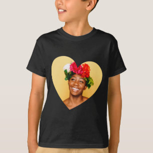 Benutzerdefiniertes Foto Valentinstag Herz T-Shirt