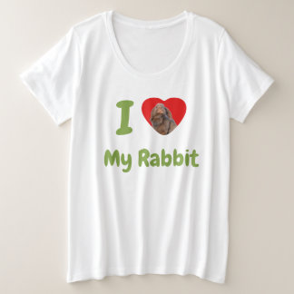 Benutzerdefiniertes Foto von meinem Holland Lop Ka Große Größe T-Shirt