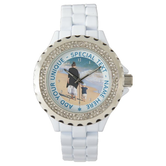 Benutzerdefiniertes Foto Vorschauen Geschenke für  Armbanduhr (Vorderseite)
