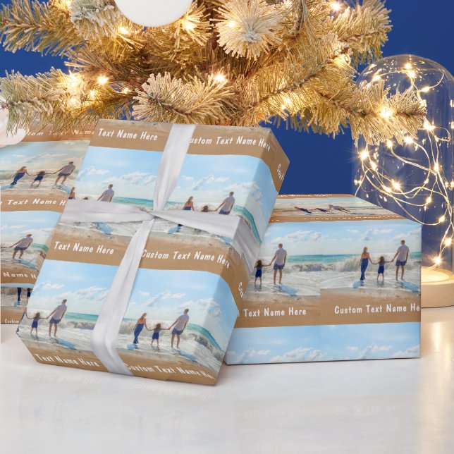 Benutzerdefiniertes Foto-Wrapper für Fotos und Tex Geschenkpapier (Feiertage)