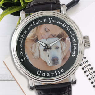 Benutzerdefiniertes Foto zur Erinnerung an Pet Los Armbanduhr