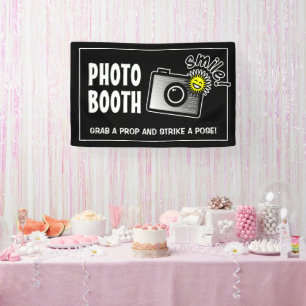 Benutzerdefiniertes Fotobooth-Bannerschild für Hoc Banner