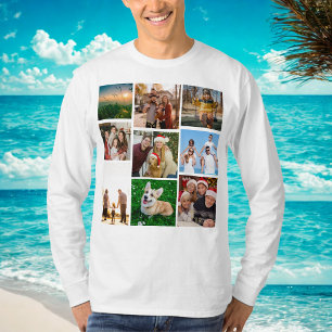 Benutzerdefiniertes Fotocollage-Shirt, Benutzerdef T-Shirt