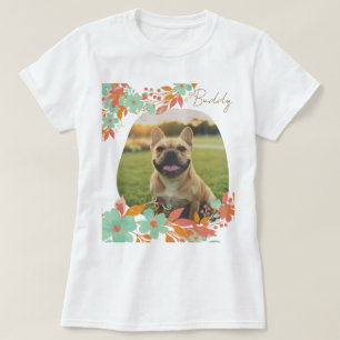 Benutzerdefiniertes Französische Bulldogge Foto Pe T-Shirt
