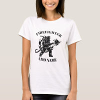 Benutzerdefiniertes Frauen-Feuerwehr-T-Shirt