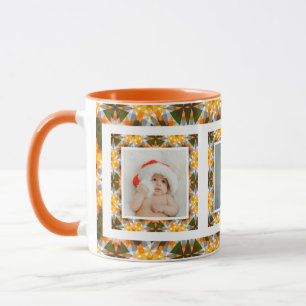 Benutzerdefiniertes fröhliches Herbstmuster Foto B Tasse