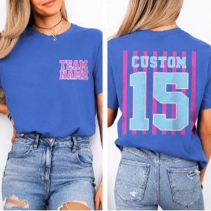 Benutzerdefiniertes Front-Back-Team-Name-Nummer-Sp T-Shirt