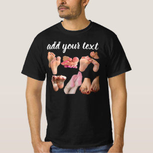 Benutzerdefiniertes Fuß-Fetisch – Personalisiertes T-Shirt