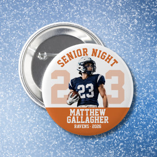 Benutzerdefiniertes Fußball-Senior-Night-Spielerfo Button