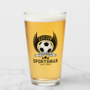 Benutzerdefiniertes Fußball-Sportler-Emblem mit Ba Glas