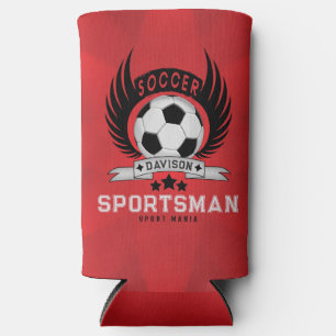 Benutzerdefiniertes Fußball-Sportler-Emblem mit Ba Selters Dosenkühler