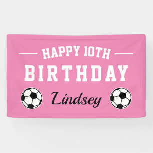 Benutzerdefiniertes Fußball-Thema Happy Birthday P Banner