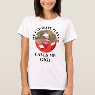 Benutzerdefiniertes Fußballball-Foto mein Liebling T-Shirt