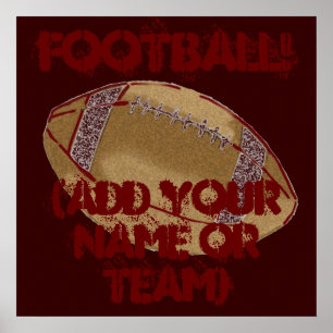 Benutzerdefiniertes Fußballplakat Poster