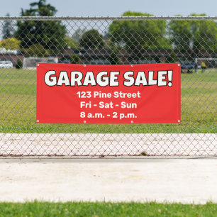 Benutzerdefiniertes GARAGE SALE!-Banner Banner