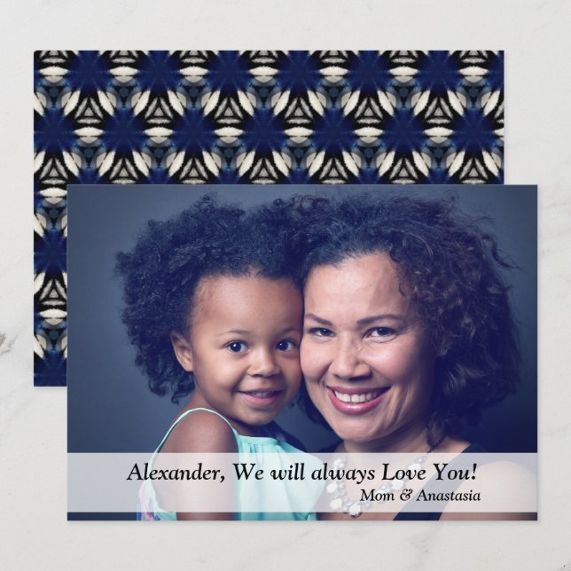 Benutzerdefiniertes Geburtstags-Foto Karte (Vorne/Hinten)