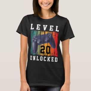 Benutzerdefiniertes Geburtstagslevel Alter freiges T-Shirt