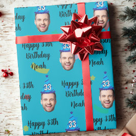 Benutzerdefiniertes Geburtstagsverpackungspapier, Geschenkpapier