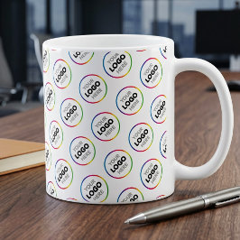 Benutzerdefiniertes, gekacheltes Firmenlogo - Mark Kaffeetasse