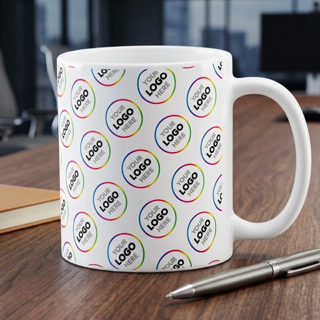 Benutzerdefiniertes, gekacheltes Firmenlogo - Mark Kaffeetasse (Von Creator hochgeladen)