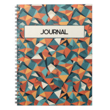 Benutzerdefiniertes geometrisches Teal- und Orange