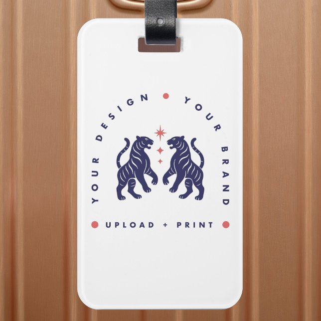 Benutzerdefiniertes Gepäckanhänger | Ihr Design-Up (Upload your artwork and turn this luggage tag into custom merch, branding, or a stylish gift)