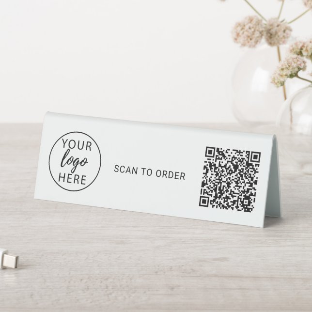 Benutzerdefiniertes Geschäft-Logo Firmen-QR-Code Tischaufsteller (In Situ (Tisch))