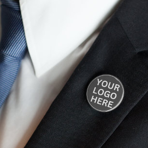 Benutzerdefiniertes Geschäft-Logo l Graue Kooperat Button