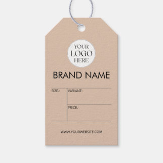 Benutzerdefiniertes Geschäft-Logo modernes minimal Geschenkanhänger