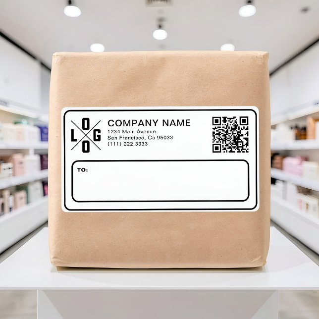 Benutzerdefiniertes Geschäft Versandlogo & QR-Code (Von Creator hochgeladen)