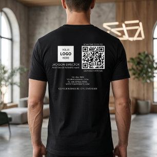 Benutzerdefiniertes Geschäfts-QR-Code-Logo T-Shirt