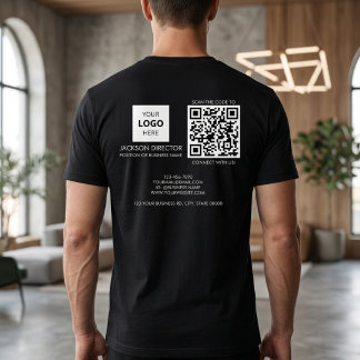 Benutzerdefiniertes Geschäfts-QR-Code-Logo T-Shirt