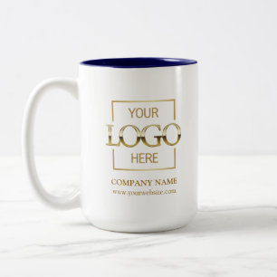 Benutzerdefiniertes Geschäftslogo Corporate Brandi Zweifarbige Tasse