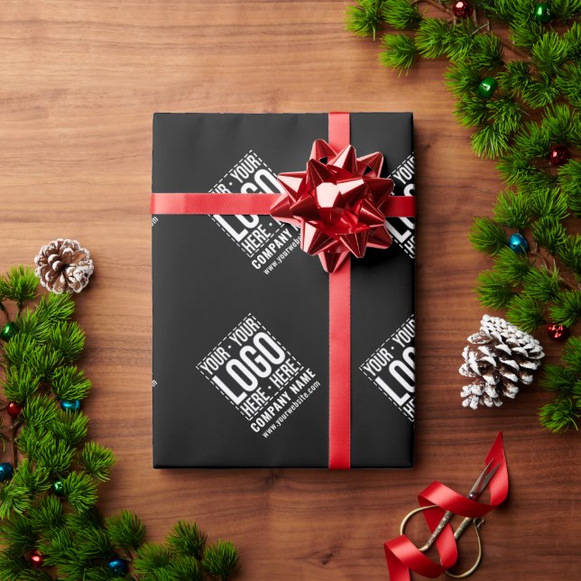 Benutzerdefiniertes Geschäftslogo Unternehmensfirm Geschenkpapier (Feiertagsgeschenk)